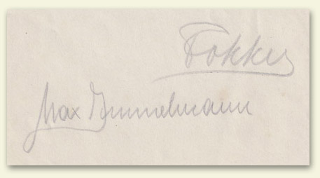 Immelmann & Fokker signatures