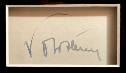 Walter Nowotny signature